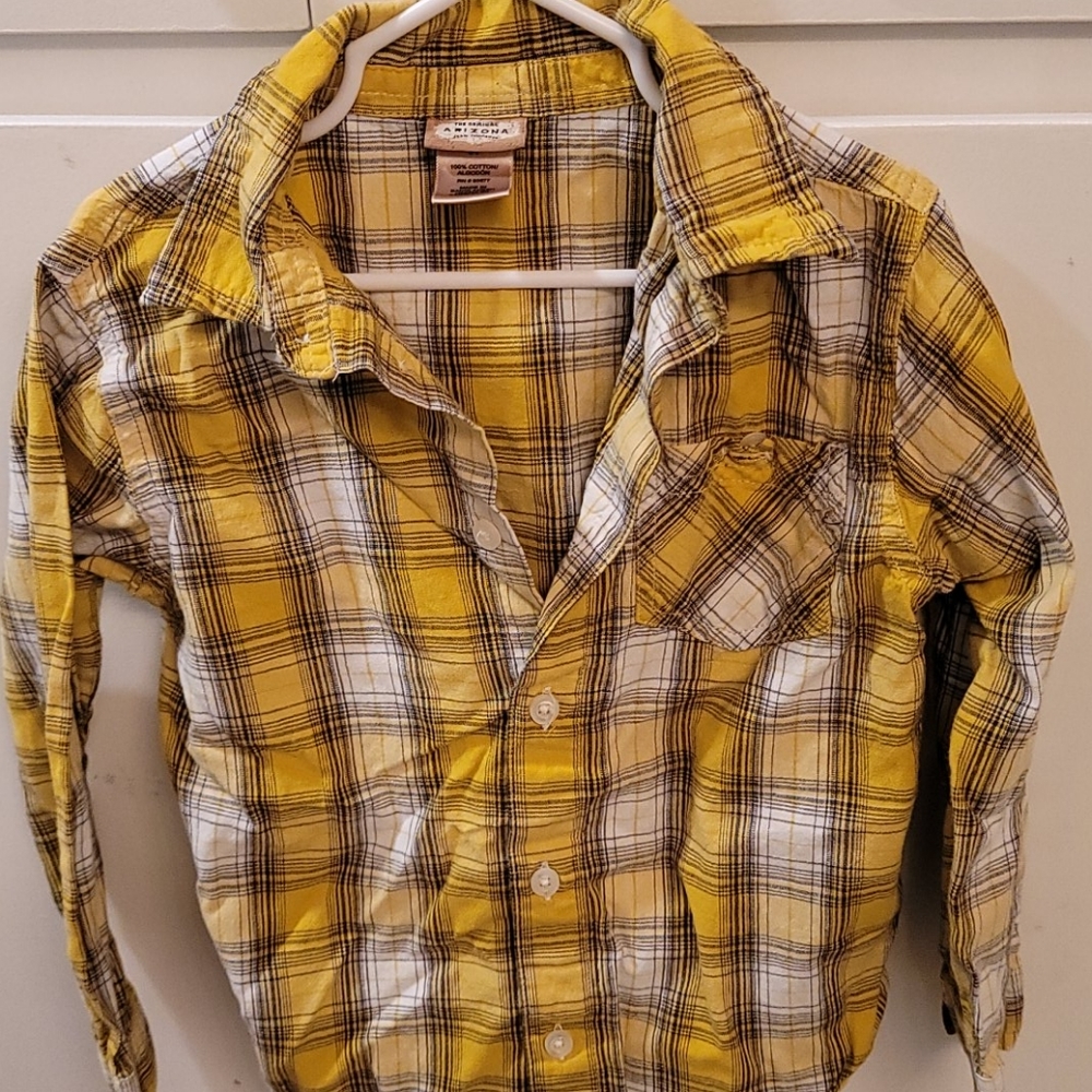 Arizona button-down plaid shirt 5t